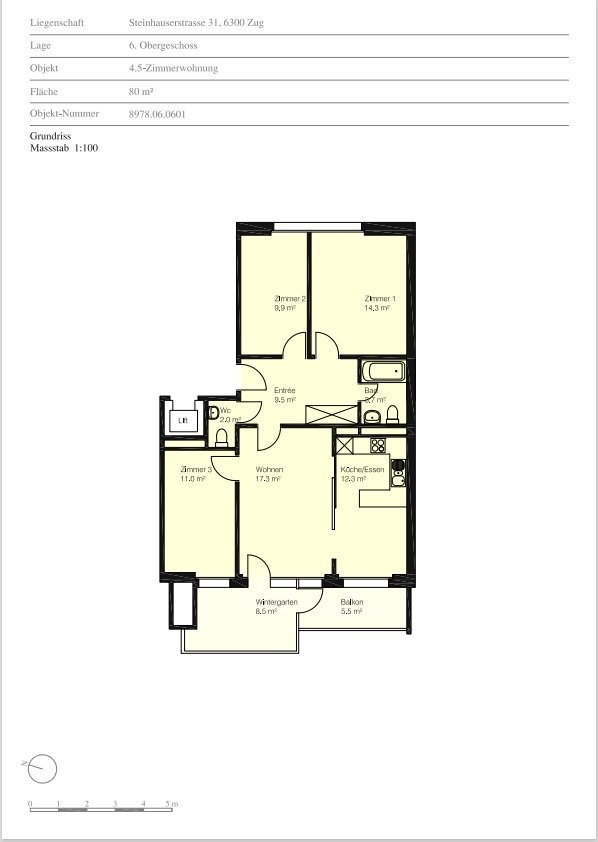 Appartamento di 3 ½ locali, foto 1 di 7