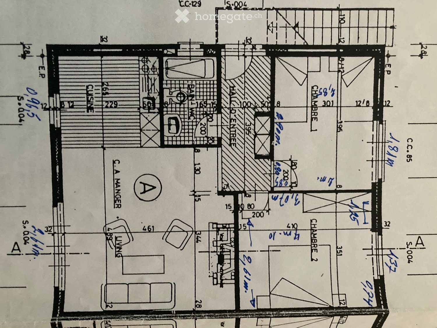 appartamento di 3 locali