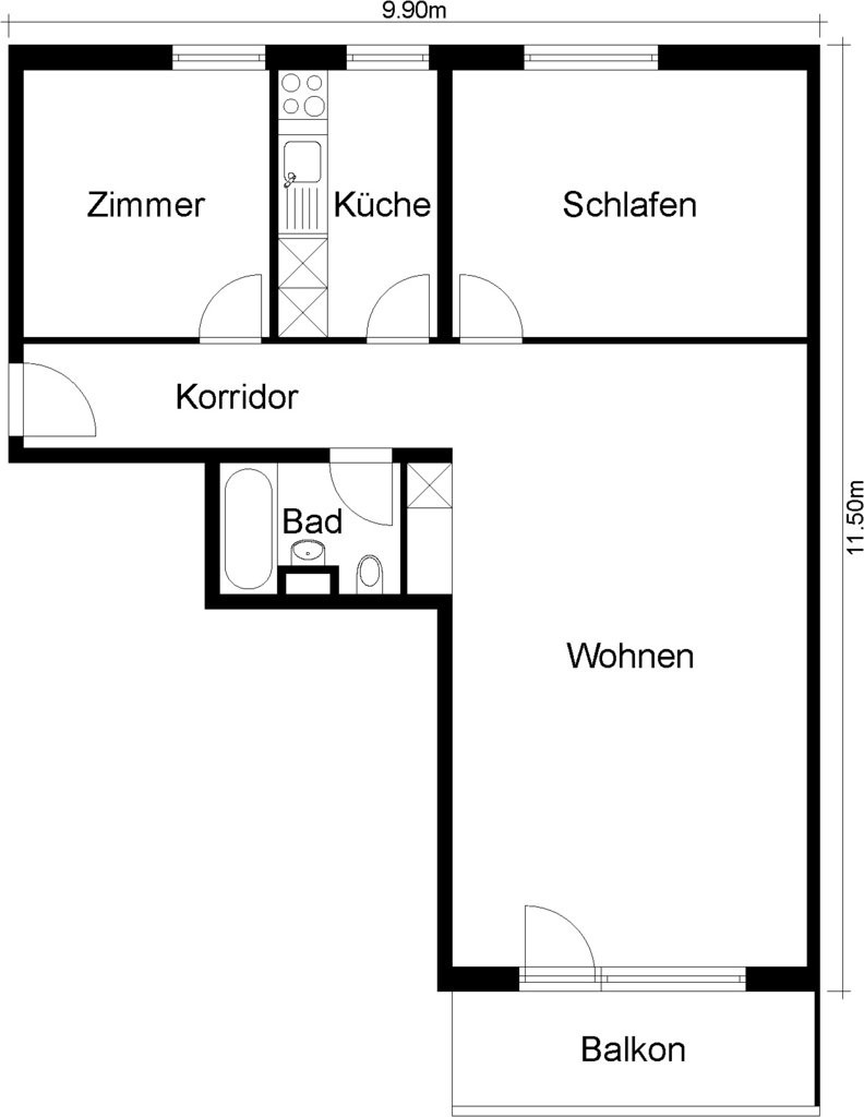 Appartamento di 3 ½ locali, foto 6 di 6