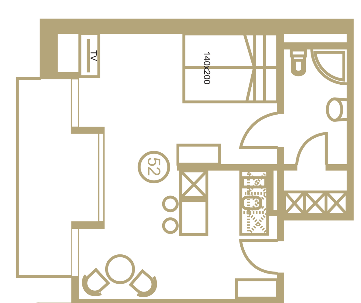 Appartamento ammobiliato di 1 ½ locali, foto 8 di 9