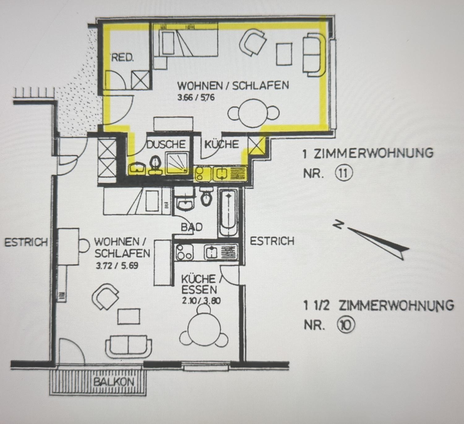 Appartamento di 1 ½ locali, foto 10 di 10