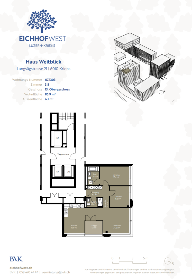 Appartamento di 3 ½ locali