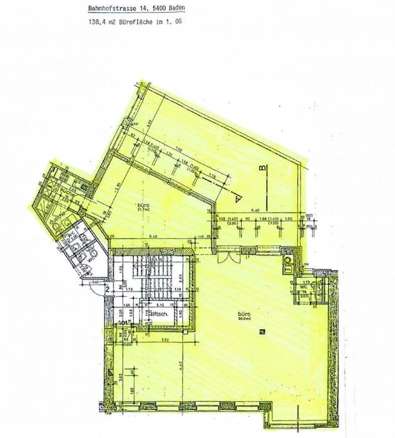 ufficio di 138m²