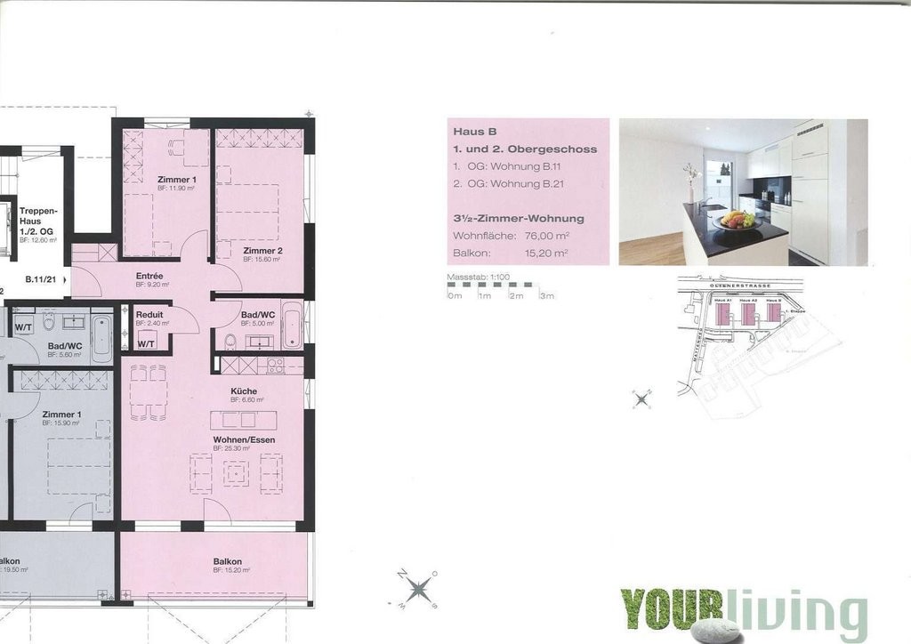 Appartamento di 3 ½ locali