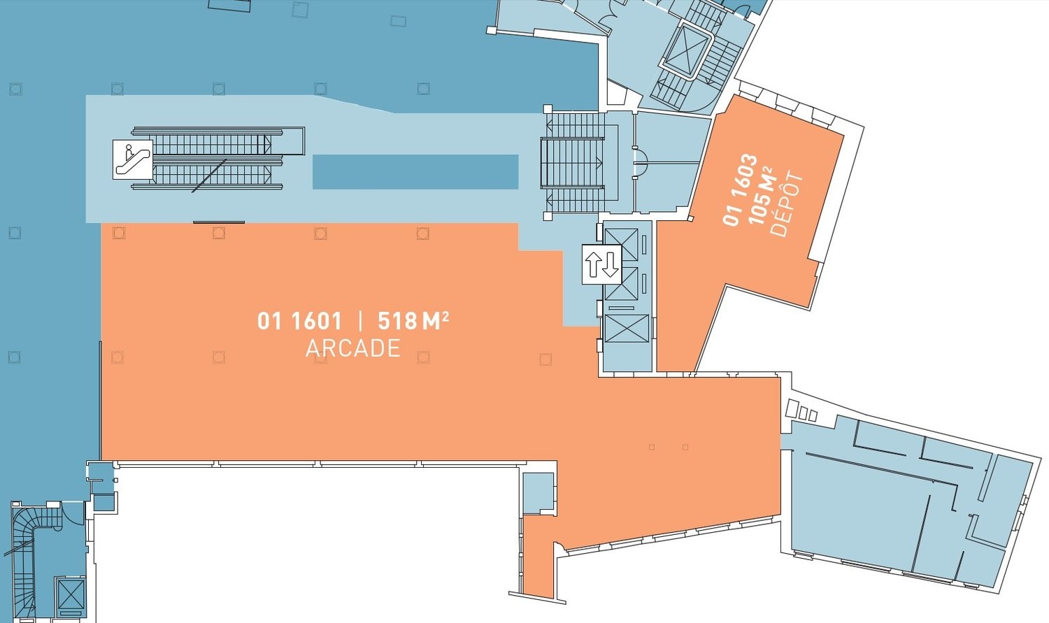 519m² negozio
