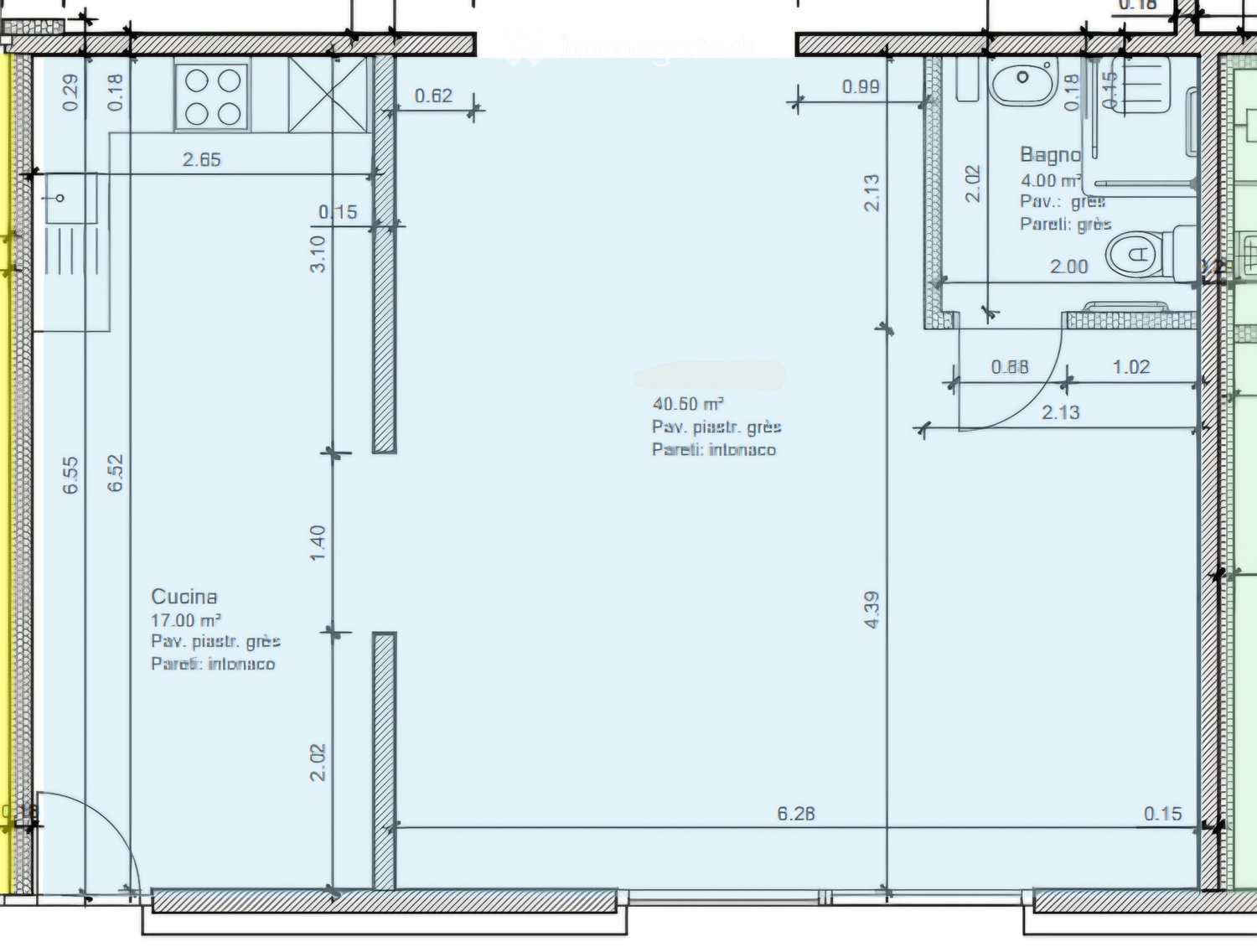 1 ½ rooms apartment