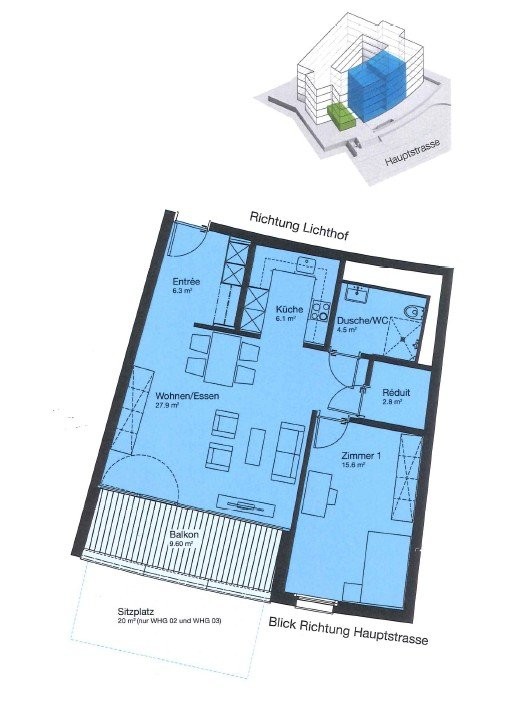 Appartement de 2 ½ pièces