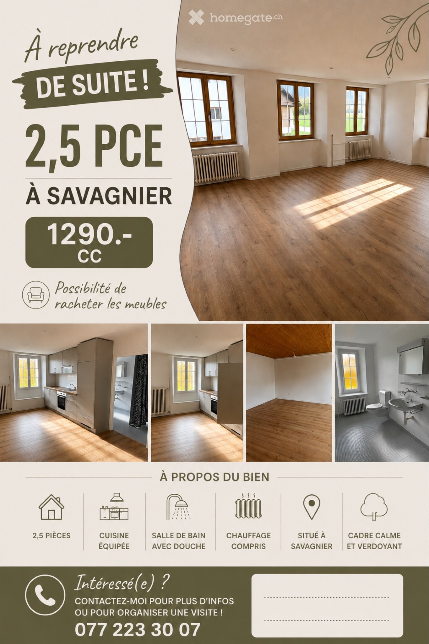 2 rooms apartment