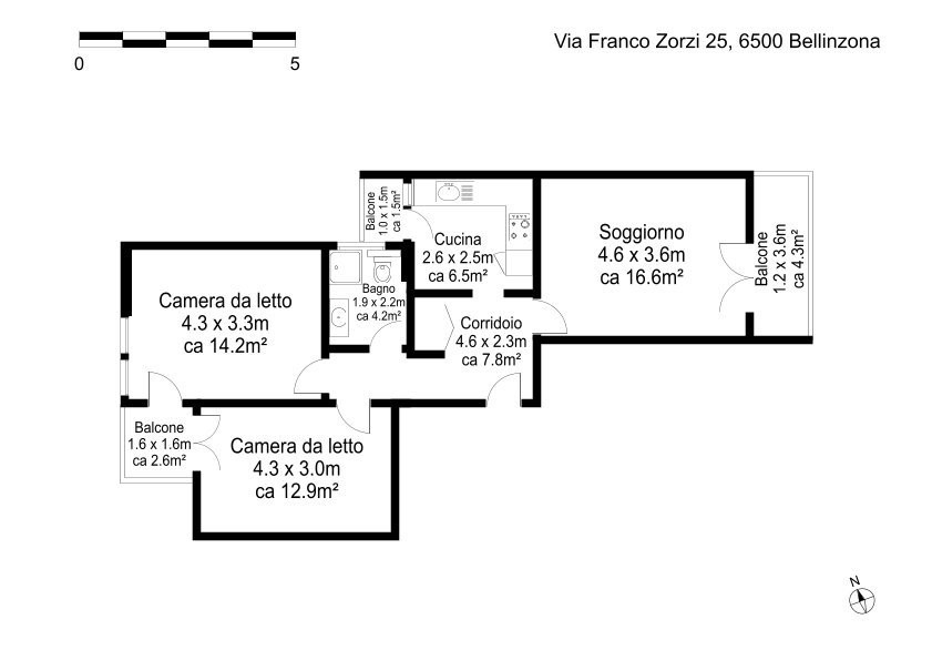 Appartement de 3 ½ pièces