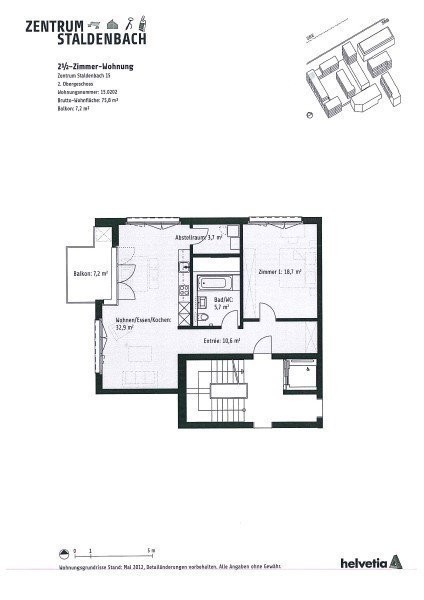 Appartement de 2 ½ pièces