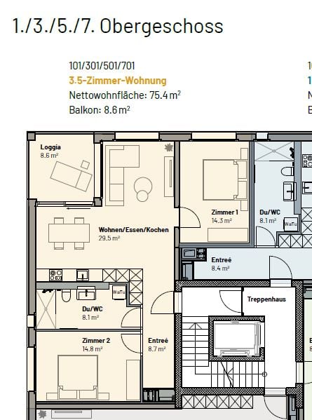 Appartamento di 2 ½ locali, foto 7 di 7