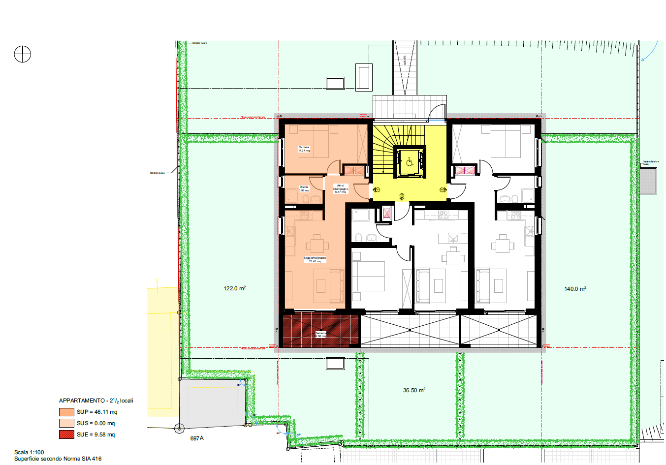 2 ½ rooms apartment