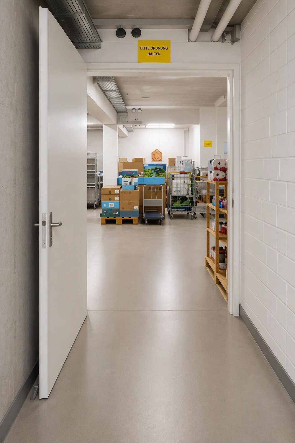 430m² storage room