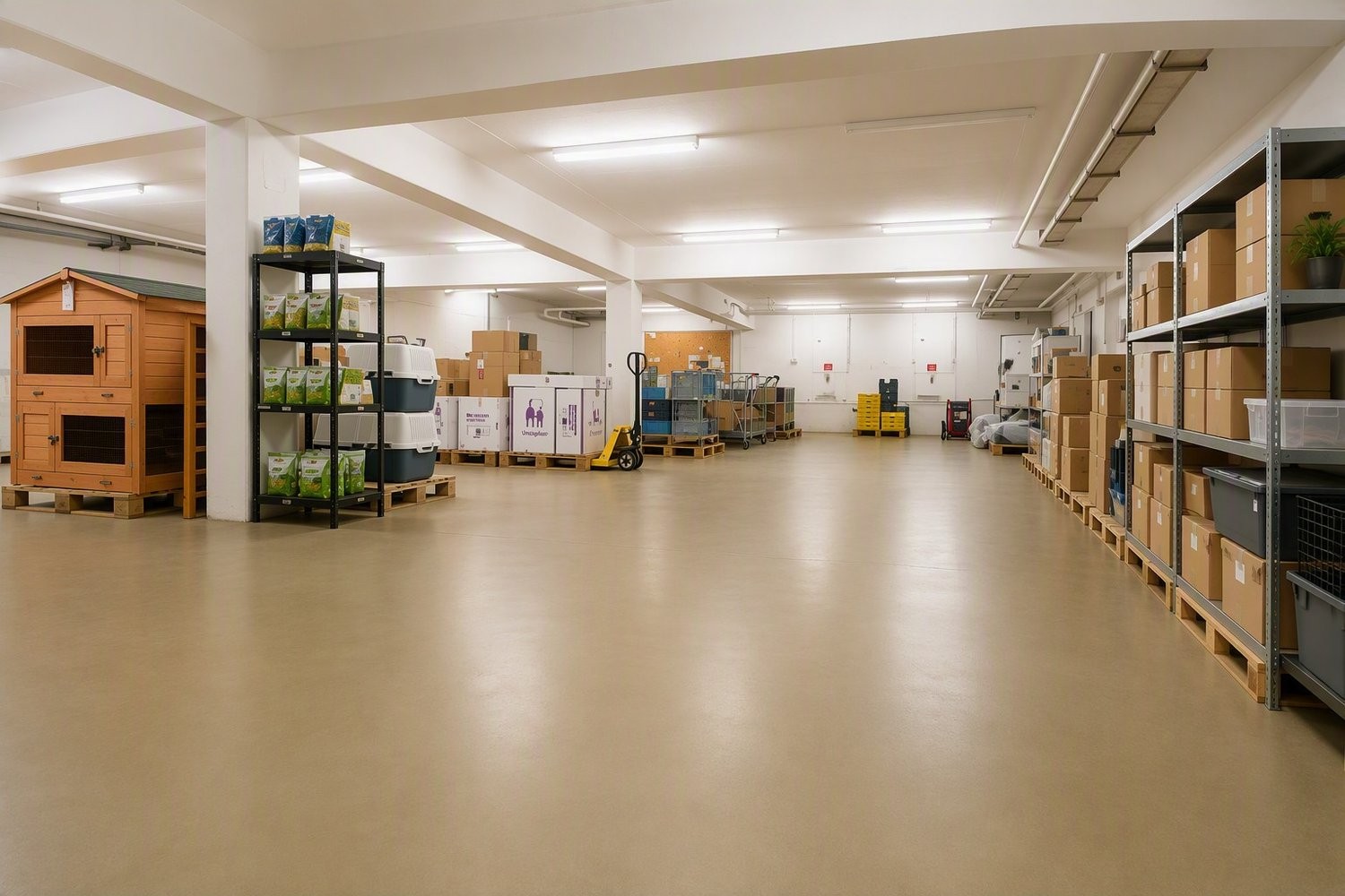 430m² storage room