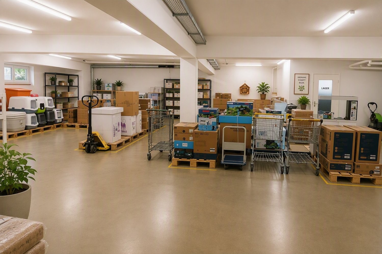 430m² storage room