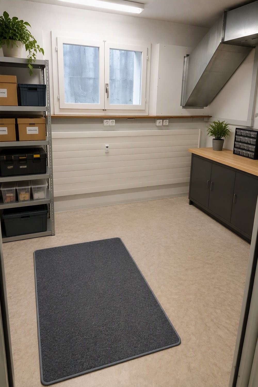 430m² storage room