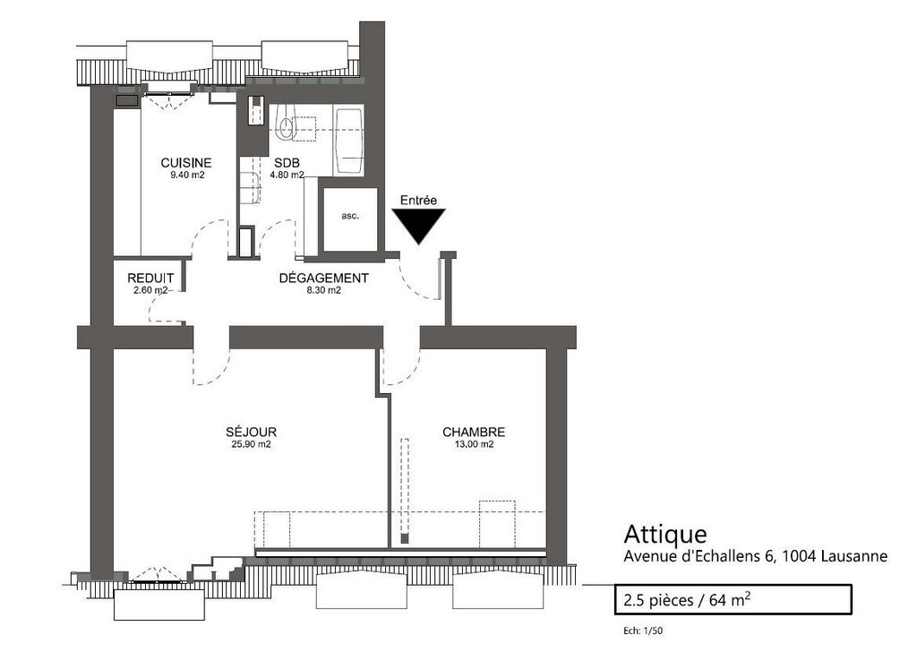Appartamento di 2 ½ locali, foto 6 di 7
