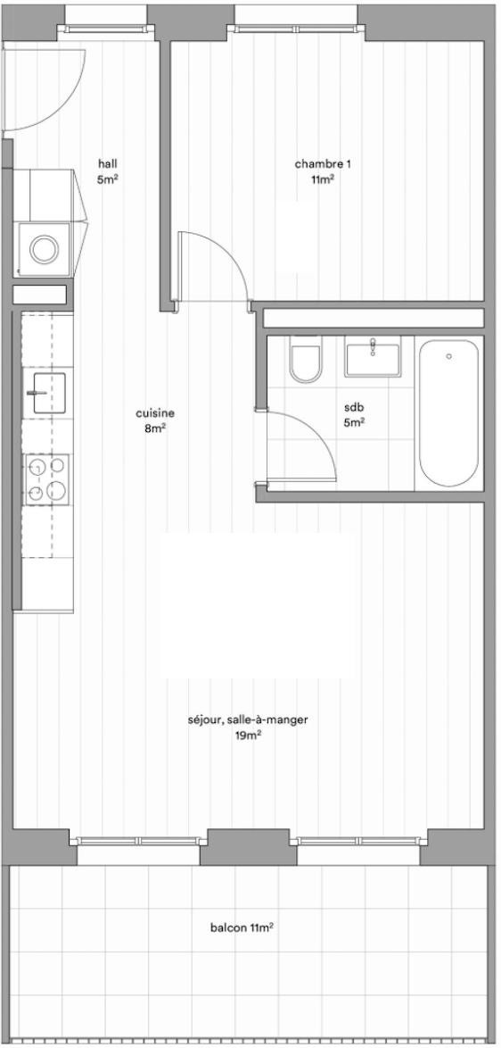 Appartamento di 2 ½ locali, foto 2 di 5