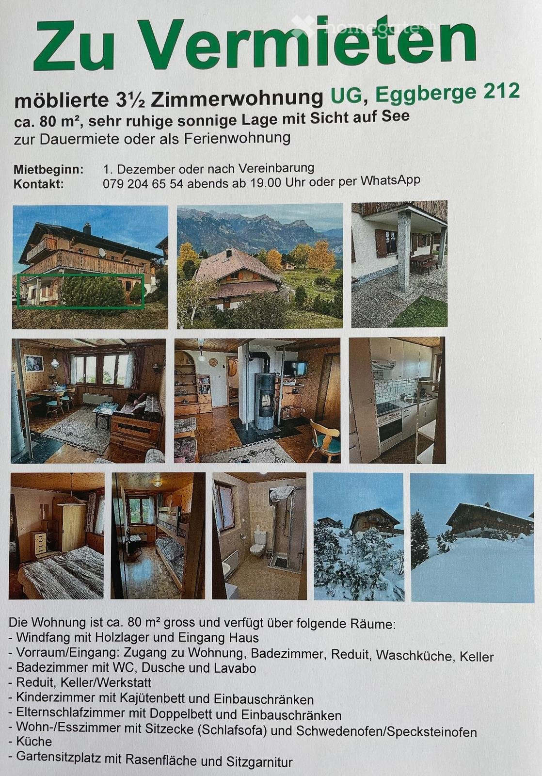 Appartamento di 3 ½ locali