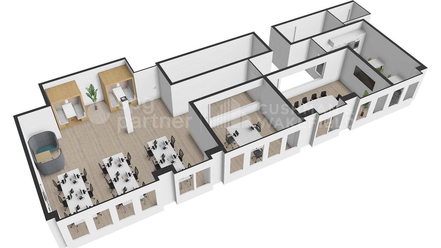 135m² ufficio, foto 4 di 5
