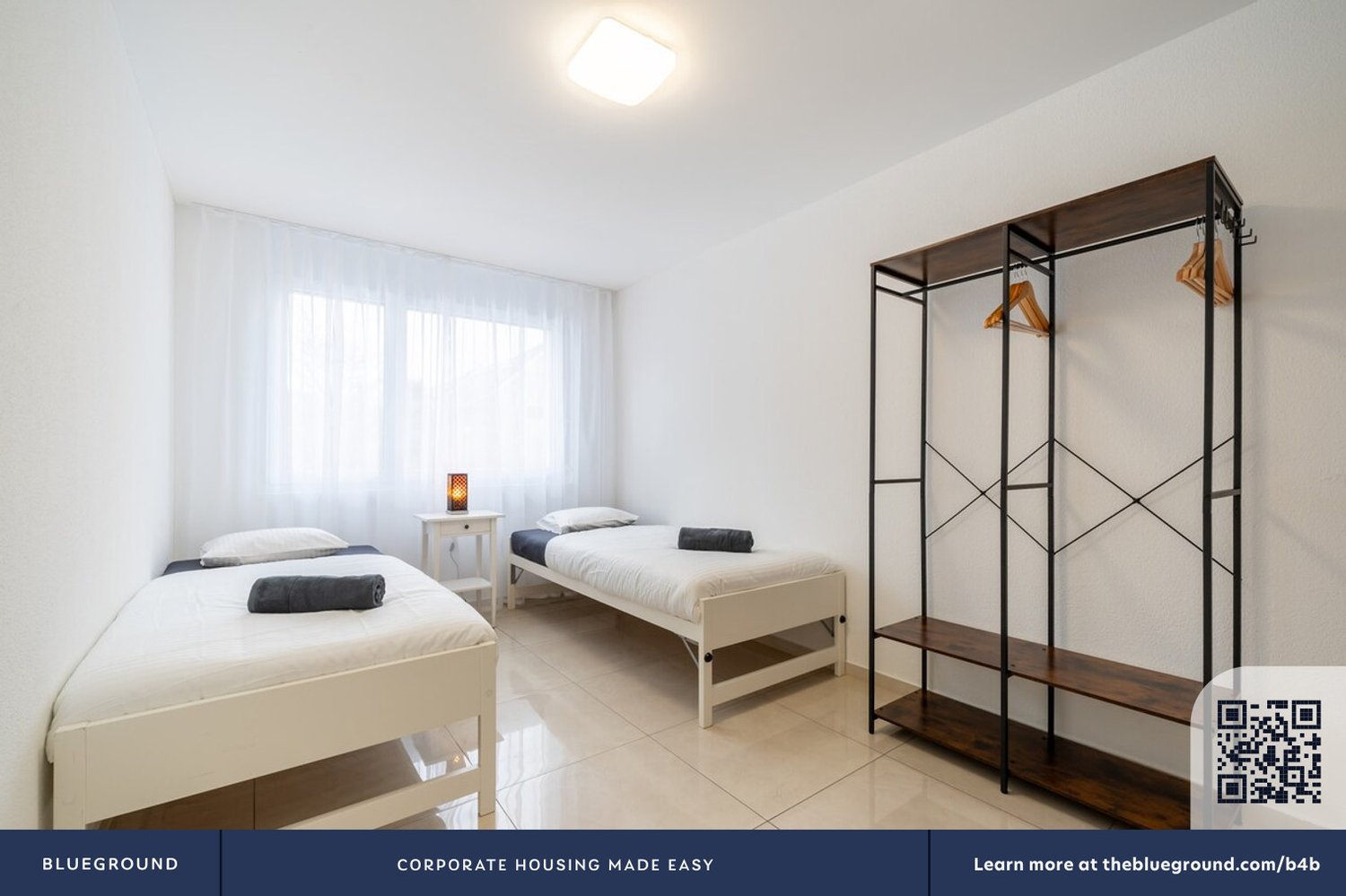 3 rooms furnished flat