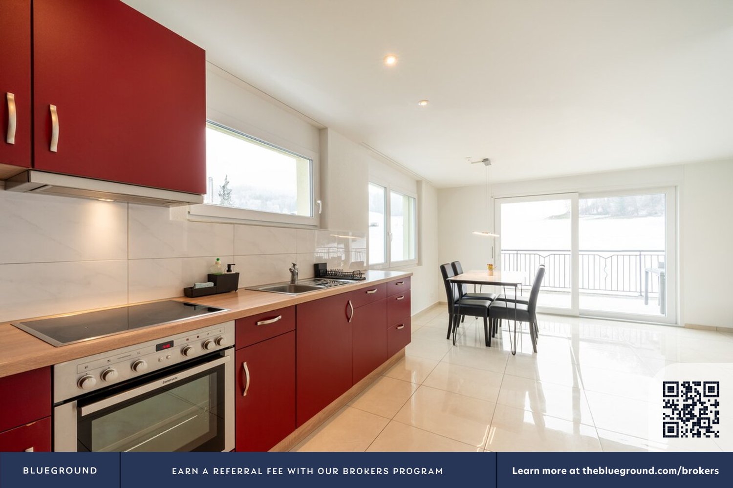 3 rooms furnished flat