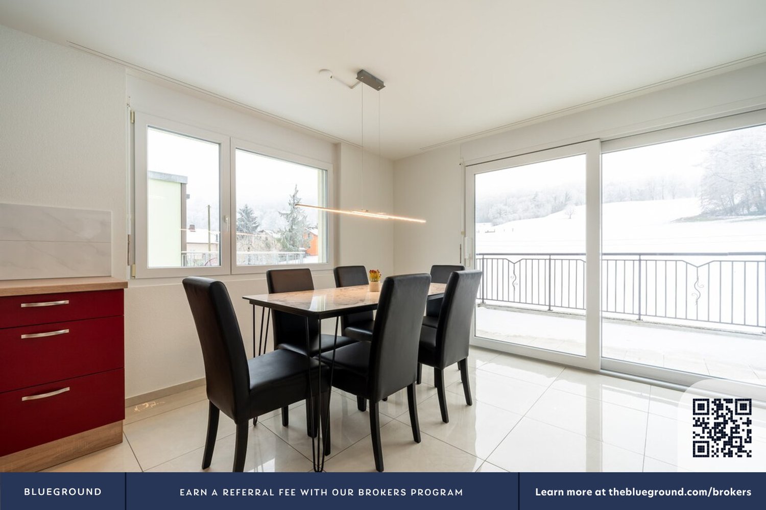 3 rooms furnished flat