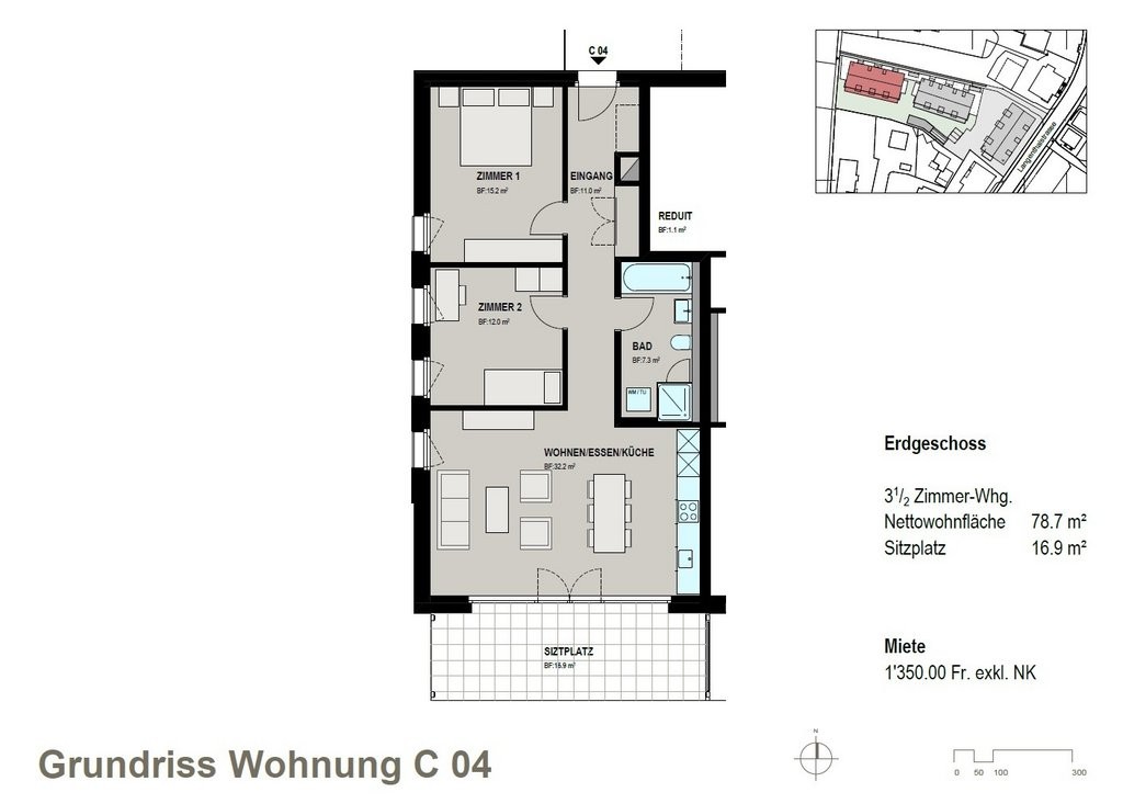 Appartamento di 2 ½ locali, foto 10 di 10