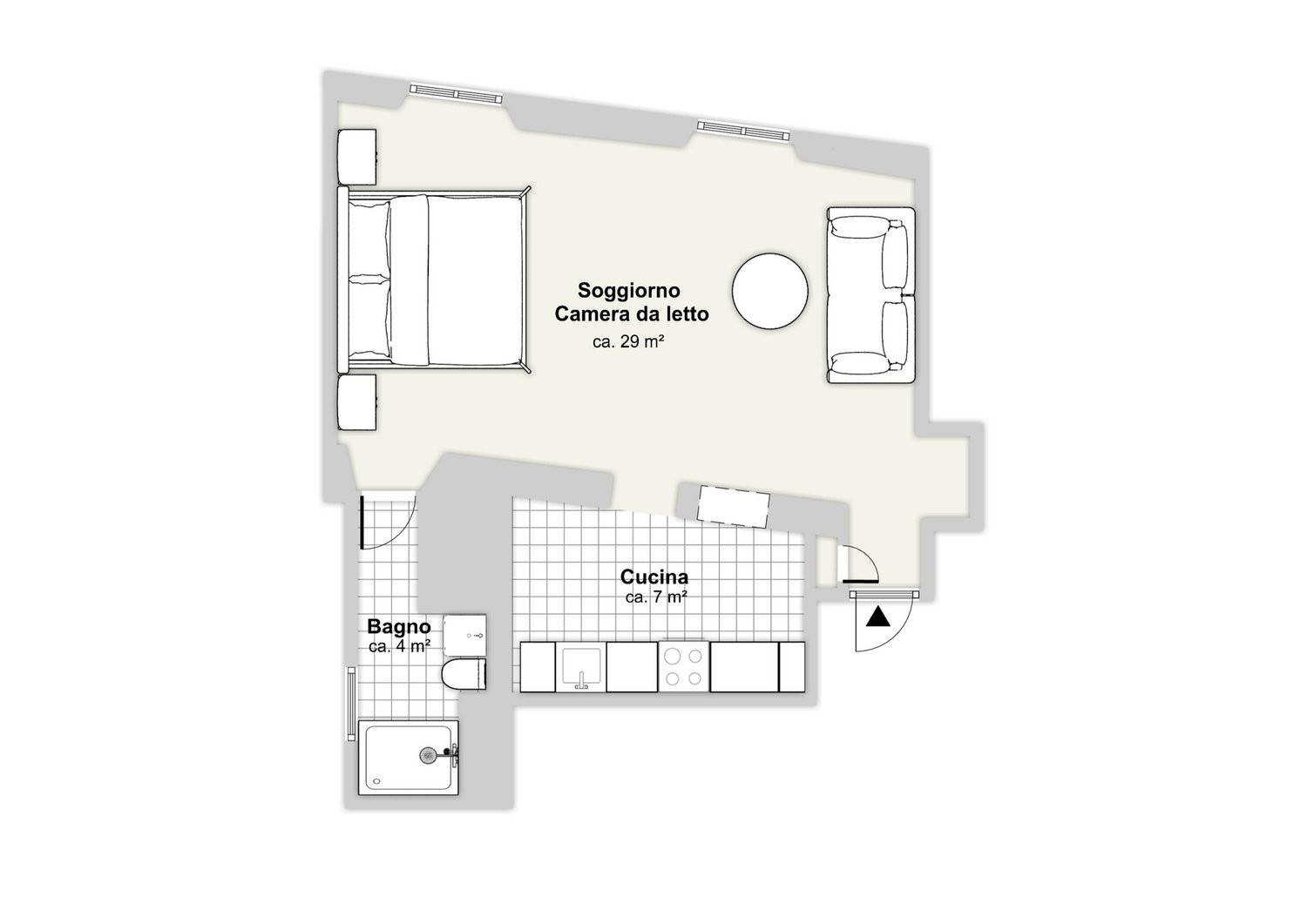 2 room apartment, foto 9 di 9