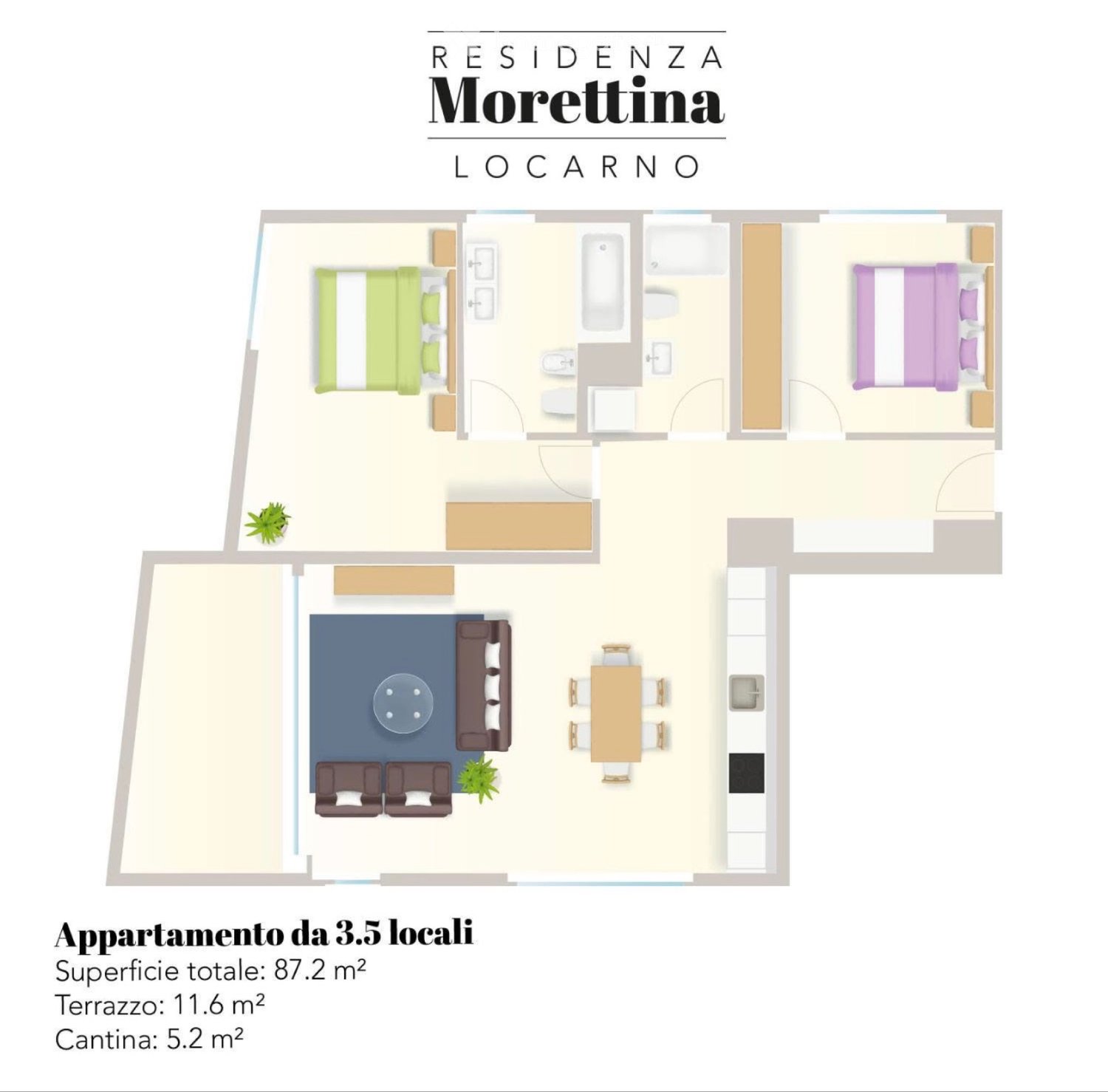 Appartement de 3 pièces