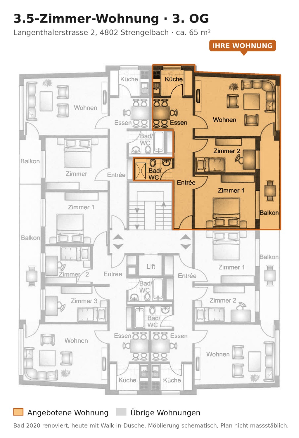 Appartamento di 2 ½ locali, foto 2 di 10