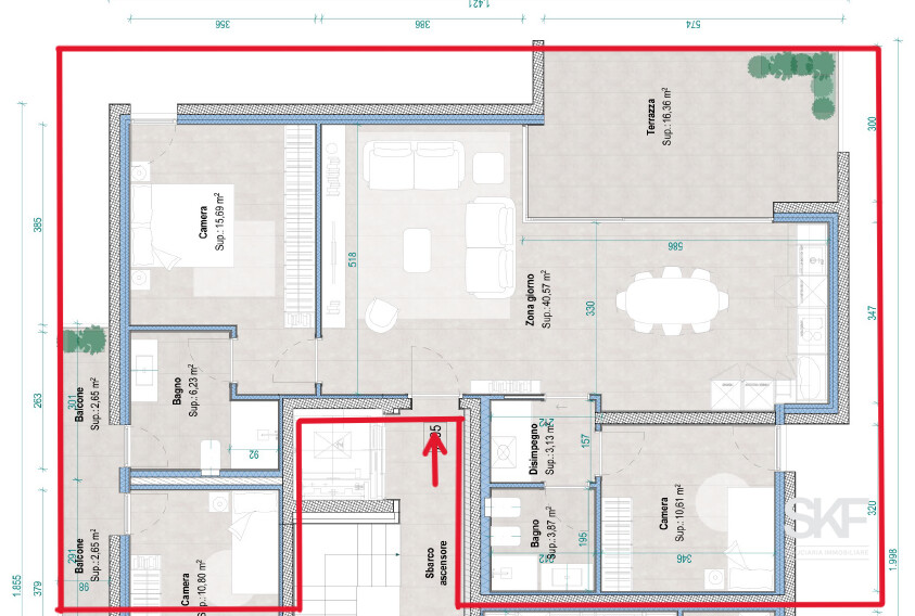 3 ½ rooms apartment