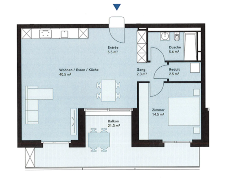 Appartamento di 2 ½ locali, foto 9 di 10