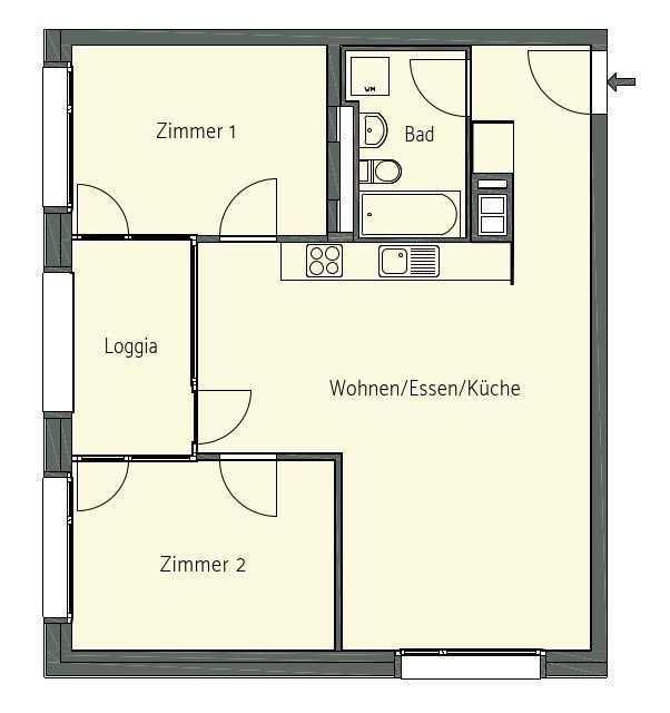 Appartamento di 3 ½ locali