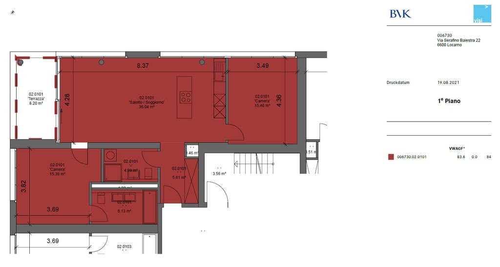 Appartamento di 2 ½ locali, foto 8 di 8