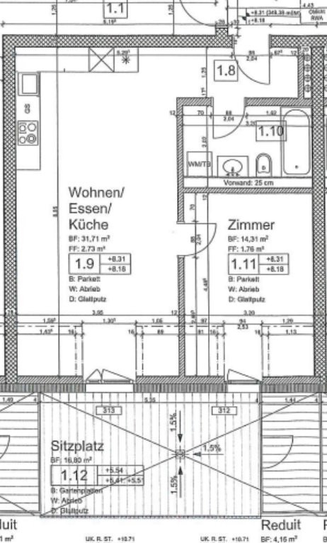 Appartement de 2 ½ pièces