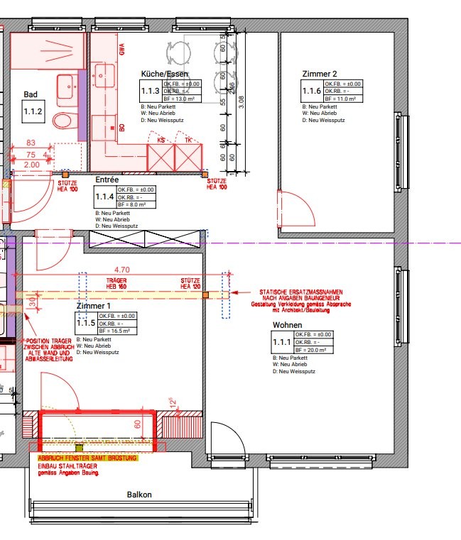 Appartamento di 3 ½ locali