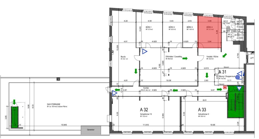 ufficio di 22m²