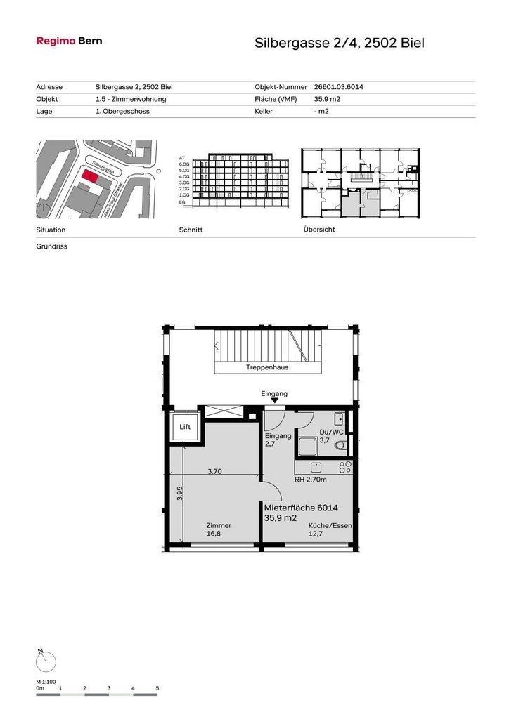 Appartamento di 2 ½ locali, foto 6 di 6
