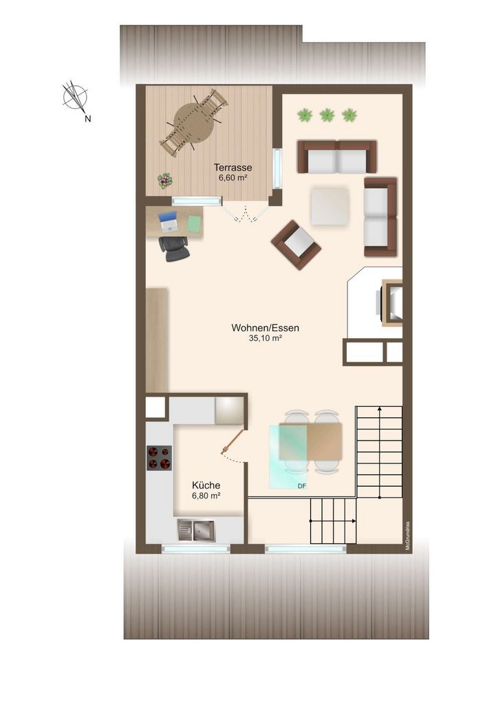 Duplex de 3 ½ pièces