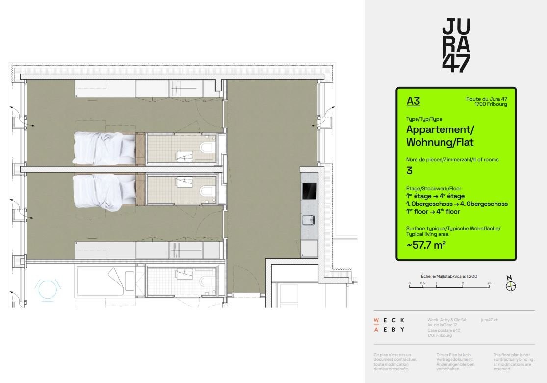 Appartamento di 3 ½ locali