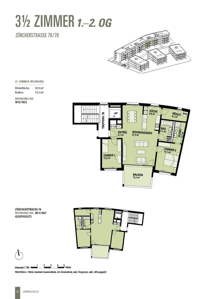 Appartamento di 3 ½ locali