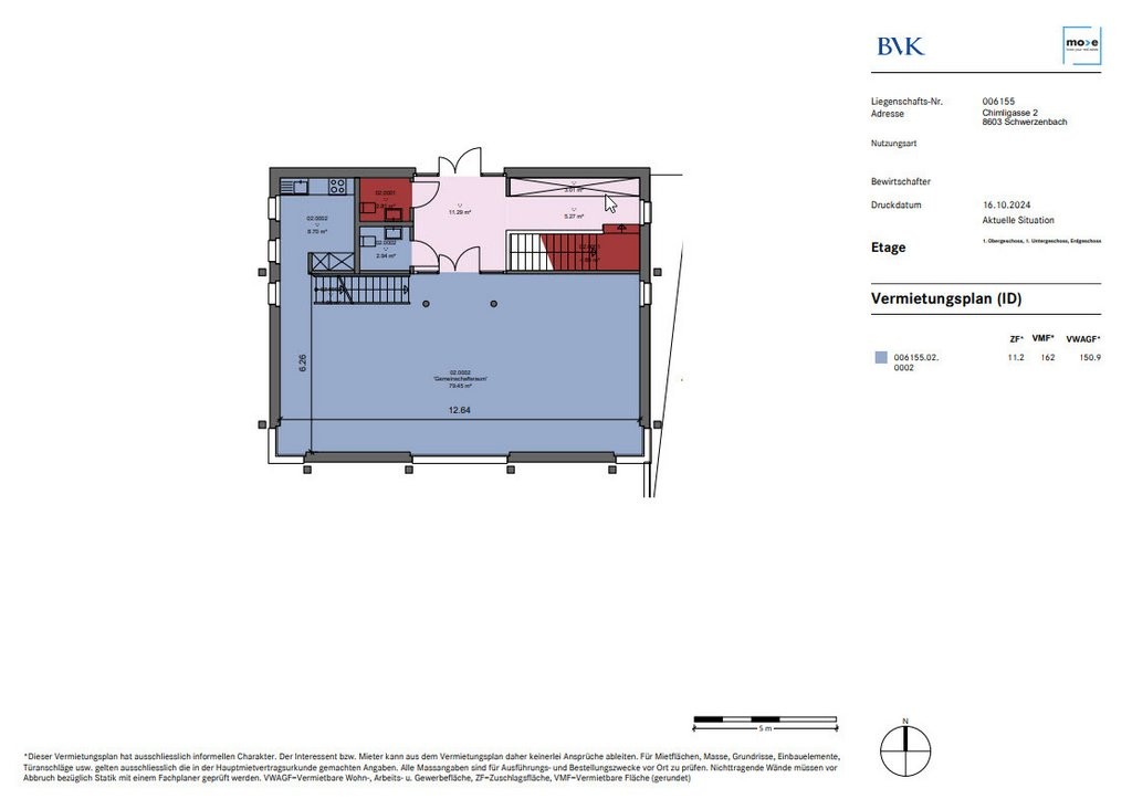 Locale di deposito di 162m²