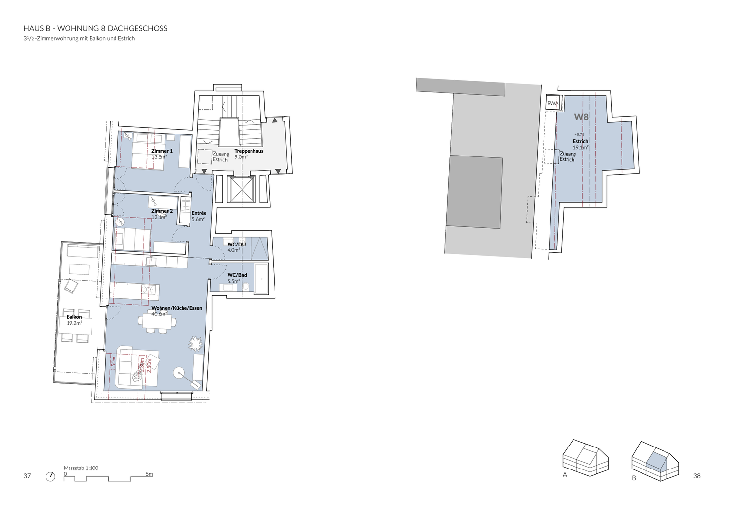 Appartamento di 3 ½ locali