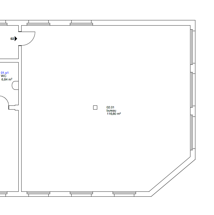 Ufficio di 117m²