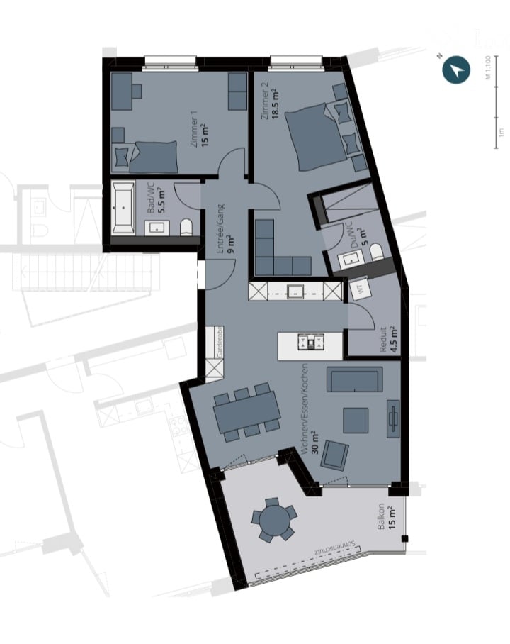 Appartamento di 3 ½ locali, foto 5 di 5