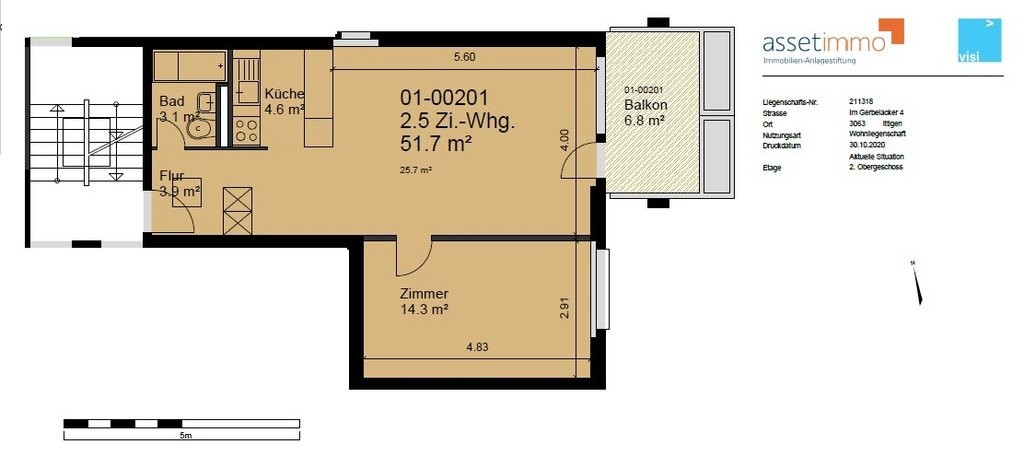 Appartamento di 2 ½ locali, foto 8 di 9