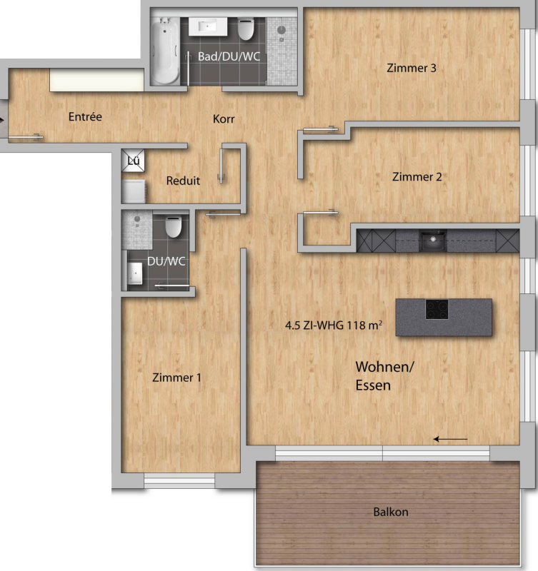 Appartamento di 4 ½ locali, foto 5 di 9