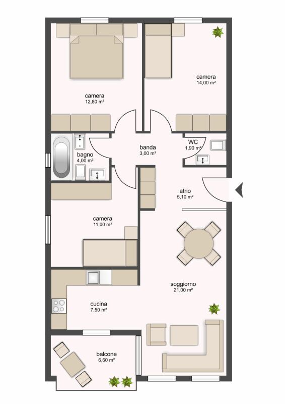 4 ½ rooms apartment