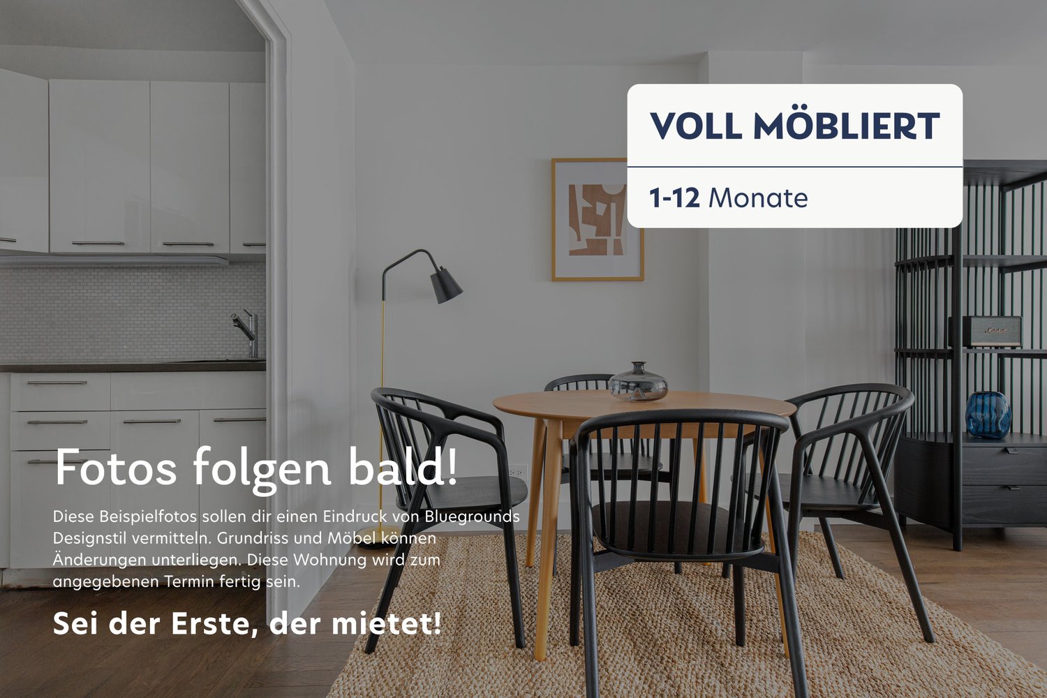 3 ½ rooms furnished flat